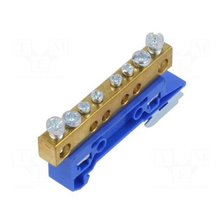 Connector: terminal block | 4mm2,16mm2 | ways: 1 | terminals: 6 | blue