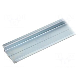 DIN rail | TS35 | L: 1m | Mat: zinc-plated steel | Profile ht: 7.5mm
