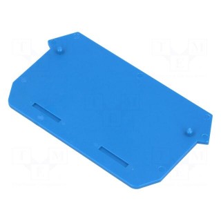 End piece | blue | UDK4 connectors | Width: 1.5mm | polyamide | UL94V-2