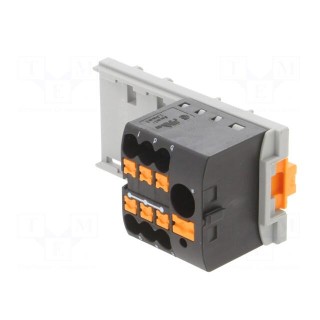 Splice terminal: distribution block | 2.5mm2,6mm2 | ways: 1 | black