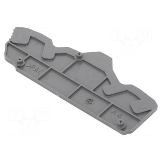 End piece | dark grey | Width: 2mm | SNK | Ht: 82.77mm | -55÷110°C