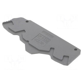 End piece | dark grey | Width: 2mm | SNK | Ht: 82.77mm | -55÷110°C