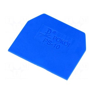 End plate | Application: ZG-G10 | blue | Width: 1mm | polyamide