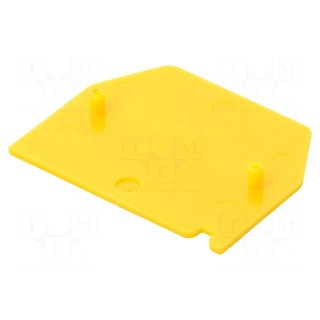 End plate | Application: ZG-G2.5,ZG-G4 | yellow | Width: 1mm