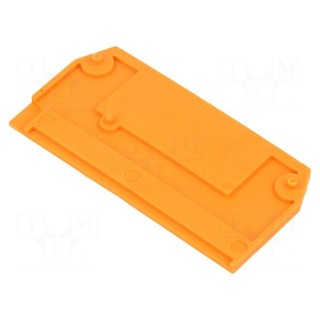 End/partition plate | Application: 279-9 | orange | 2x27x52mm