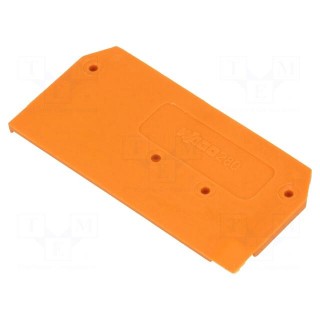End/partition plate | Application: 280-9 | orange | 2.5x28x53mm