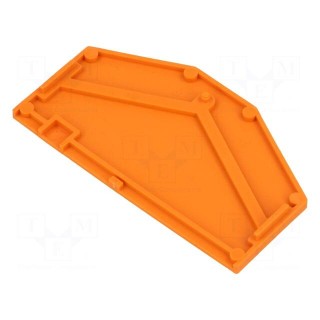 End/partition plate | orange | 281 | 2.5x37x61.5mm | 281-6