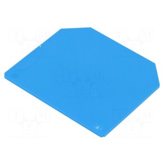 End/partition plate | blue | max.125°C | WDU