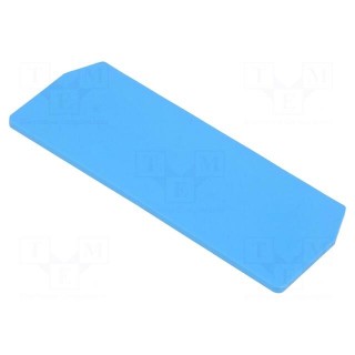 End/partition plate | Application: ZDU1.5/4AN | blue | wemid