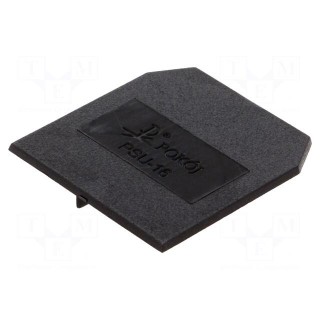 End/partition plate | Application: ZUG-G10 | black | Width: 1.5mm