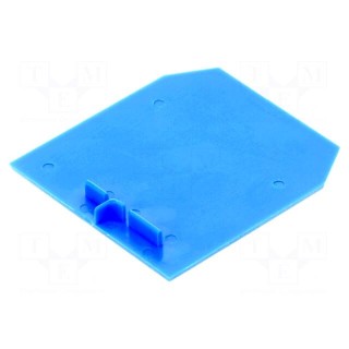 End/partition plate | Application: ZUG-G10 | blue | Width: 1.5mm