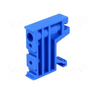 Holder | blue | Width: 10mm | polyamide | TS35 | -25÷120°C | UL94V-0