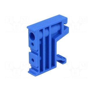 Holder | blue | Width: 10mm | polyamide | TS35 | -25÷120°C | UL94V-0