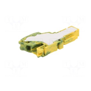 Plug | 0.2÷2.5mm2 | ways: 1 | terminals: 1 | yellow-green | spring clamp