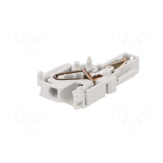 Plug | 0.5÷4mm2 | ways: 1 | terminals: 1 | grey | spring clamp | Width: 6mm
