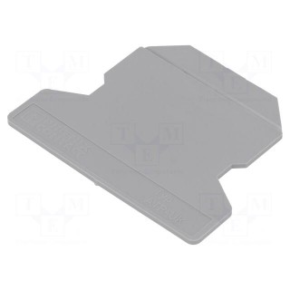 Separating plate | grey | UK | polyamide | UK2.5,UK4,UK6