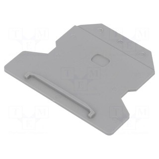 Separating plate | grey | UK | polyamide | UK2.5,UK4,UK6