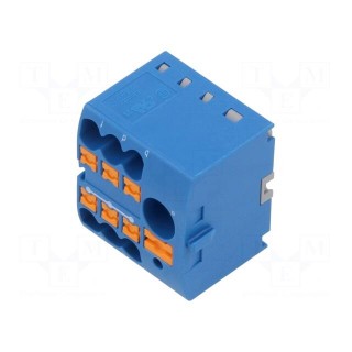 Splice terminal: distribution block | 2.5mm2,6mm2 | ways: 1 | blue