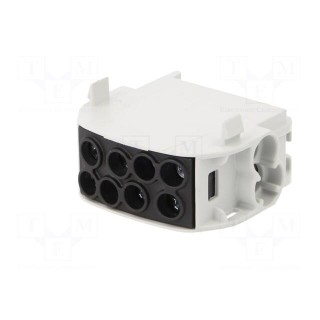 Splice terminal: distribution block | 35mm2 | ways: 1 | terminals: 4