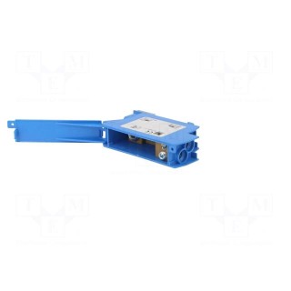 Splice terminal: distribution block | ways: 1 | terminals: 5 | blue