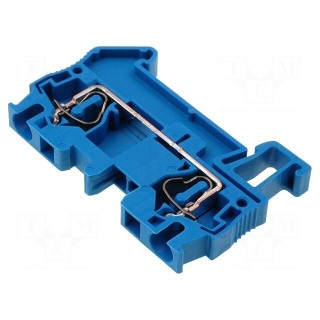 Splice terminal: rail | 0.08÷4mm2 | ways: 1 | terminals: 2 | blue | ST