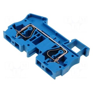 Splice terminal: rail | 0.2÷6mm2 | ways: 1 | terminals: 2 | blue | ST