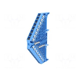 Splice terminal: rail | 1.5mm2 | ways: 1 | terminals: 32 | blue | 250VAC