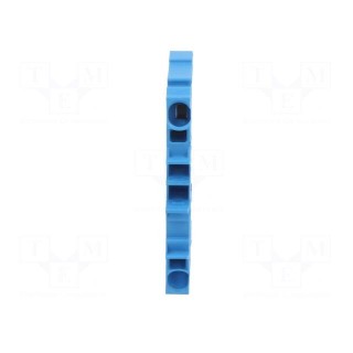 Splice terminal: rail | 0.25÷4mm2 | ways: 1 | terminals: 2 | blue | 2002