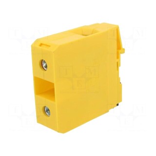 Splice terminal: rail | 35÷120mm2 | ways: 1 | terminals: 2 | yellow