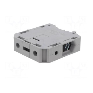 Splice terminal: rail | 70mm2 | ways: 1 | terminals: 2 | grey | UKH | 1kV