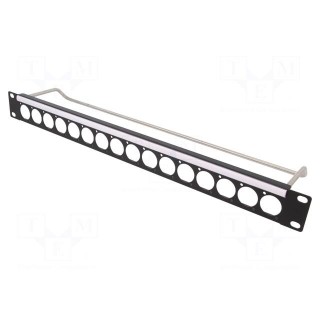 Mounting adapter | patch panel | RACK | screw | Number of ports: 16