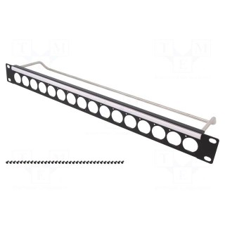 Mounting adapter | patch panel | RACK | screw | Thread: UNC4-40