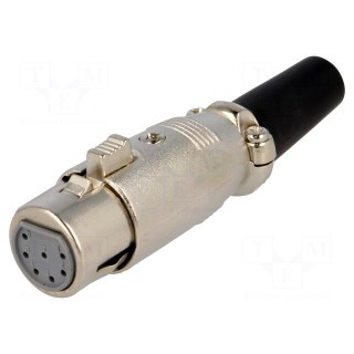 Plug | XLR | female | PIN: 7 | straight | for cable