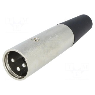 Plug | XLR | male | PIN: 3 | straight | for cable