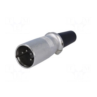 Plug | XLR | male | PIN: 4 | straight | for cable
