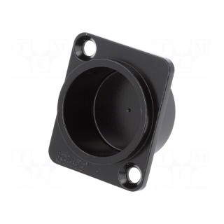 Protection cap | countersunk screw hole | black | metal | D: 12mm