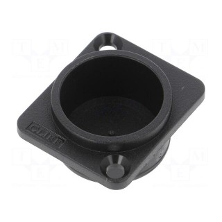 Protection cap | countersunk screw hole | black | plastic | D: 12mm