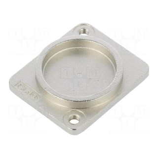 Protection cap | silver | metal | XLR standard | Holes pitch: 19x24mm