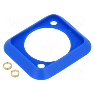 Socket gasket | blue | Case: XLR standard | 19x24mm