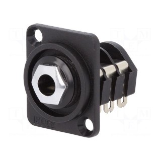 Socket | Jack 6,35mm | female | stereo | soldering | Case: XLR standard