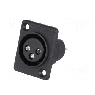 Socket | XLR | female | PIN: 3 | for panel mounting,screw | soldering