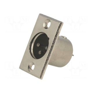 Socket | XLR | male | PIN: 3 | soldering | XLR standard