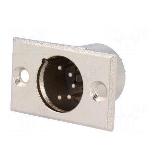 Socket | XLR | male | PIN: 5 | soldering | XLR standard