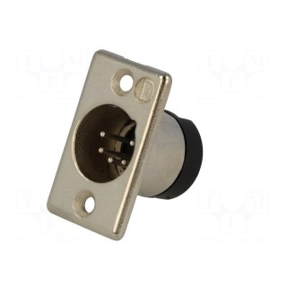 Socket | XLR | male | PIN: 5 | straight | soldering | Contacts: brass | 50V