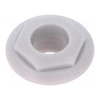 Nut with external thread | S4 series Jack sockets | grey | S4