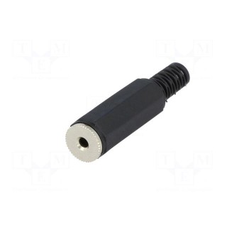 Plug | Jack 2,5mm | female | mono,with strain relief | ways: 2