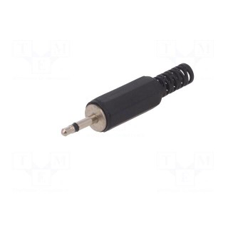 Plug | Jack 2,5mm | male | mono,with strain relief | ways: 2 | straight