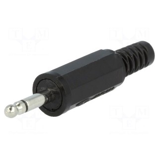 Plug | Jack 2,5mm | male | mono | with strain relief | ways: 2 | straight