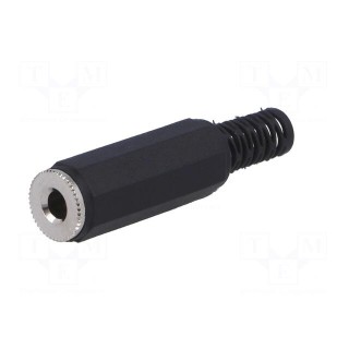 Plug | Jack 3,5mm | female | stereo,with strain relief | ways: 3
