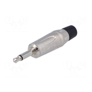 Plug | Jack 3,5mm | male | mono | straight | for cable | soldering
